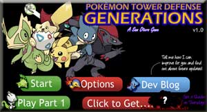 Jogo Pokemon Tower Defense 2 - Generations